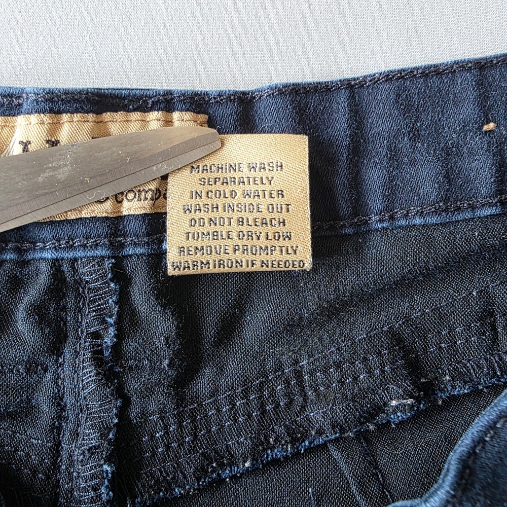 Hybrid & Company Y2K mini Women's‎ Blue Denim Shorts Size 9 Cotton Blend Casual - Picture 4 of 7